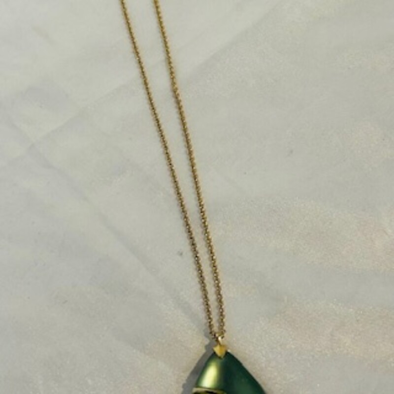 Alexis Bittar Lucite Gemstone Necklace
Green Gold Size: 21L