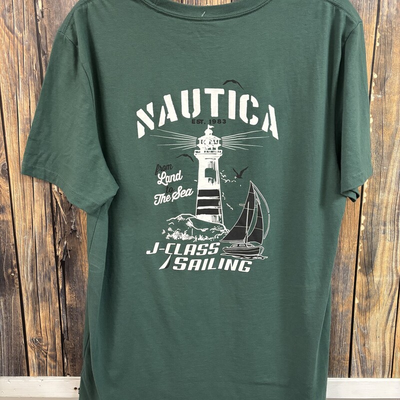Green Nautica Shirt, Size: L