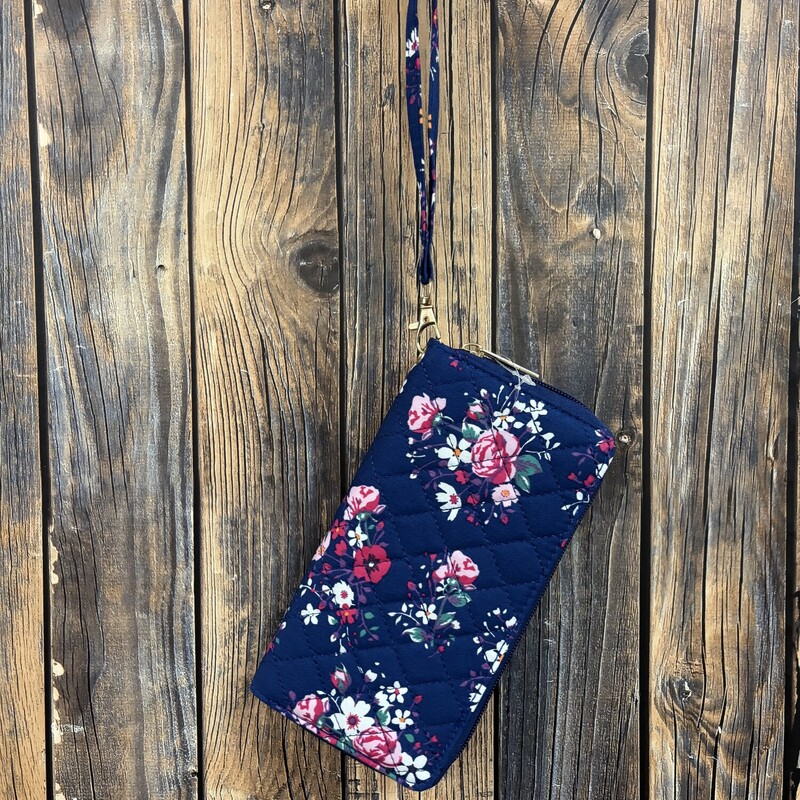 Blue Quilted Wallet