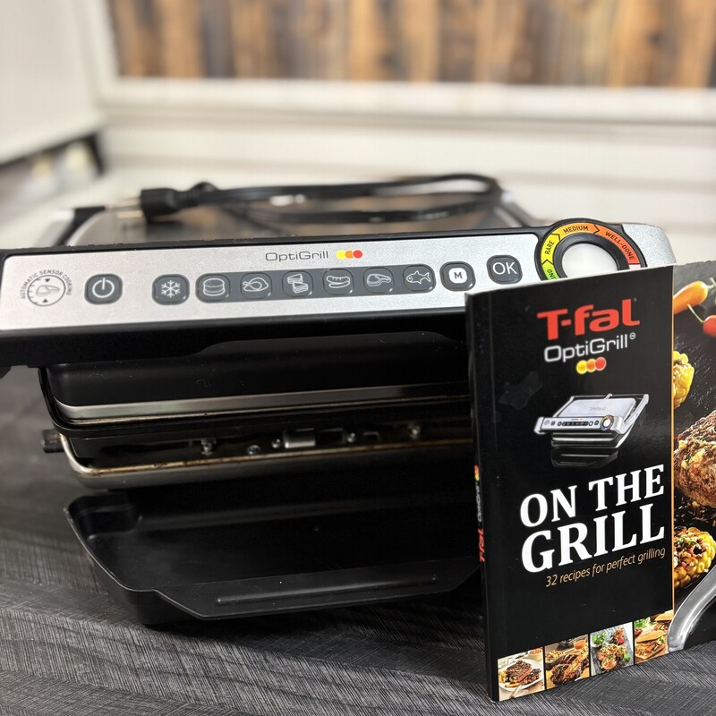 T- Fal OptiGrill W/ Cookbook