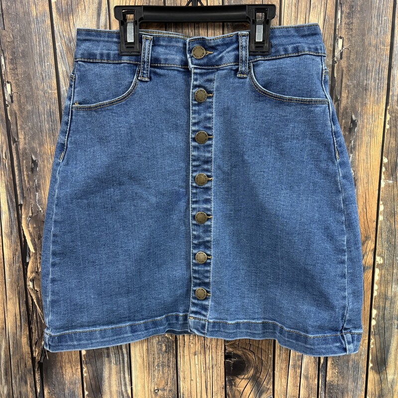 Wax Jean Skirt, Size: M