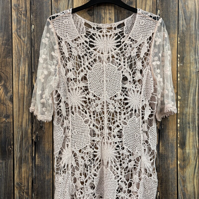 Pink Crochet Top, Size: S