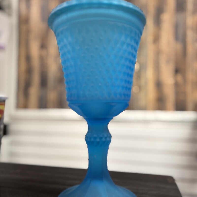 Blue Dish Vase