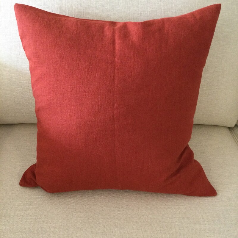 Cotton Toss Cushion,
Rust,
Size: 20 X 20 In