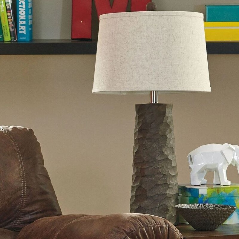 Sinda Poly Table Lamp
Brown Tan Size: 13 x 29H
Retails: $80+
Matching lamp sold separately