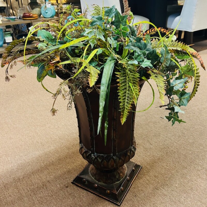 Ferns & Greens in Metal Urn
Green Red Brown Size: 26 x 34H