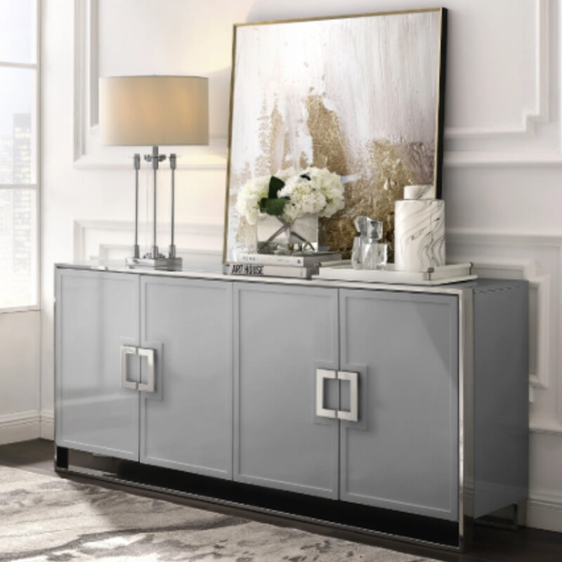 4 Door Lacquer Cabinet