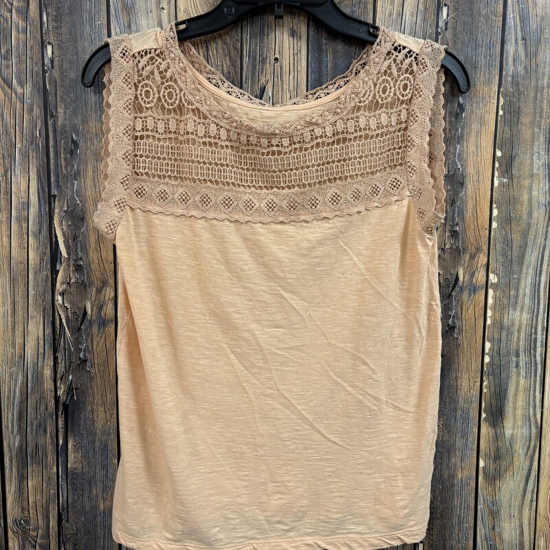 Orange Front Crochet Top, Size: XS