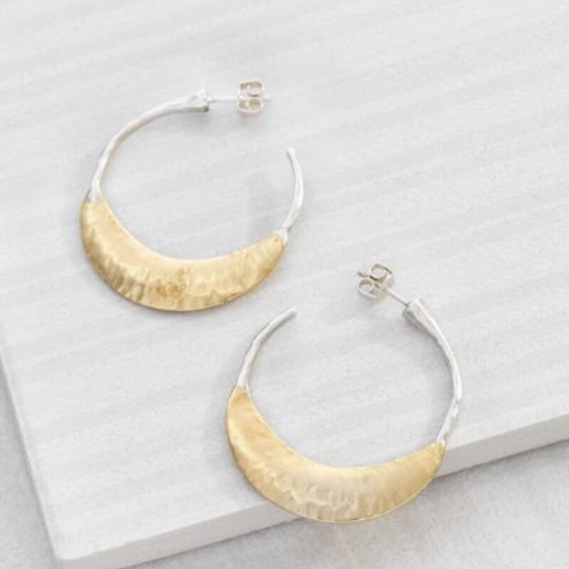 925 Silpada Good Vibes Hoop Earrings
Gold Silver Size: 1.5diameter