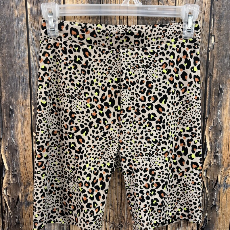 AE Leopard Biker Shorts, Size: XS
