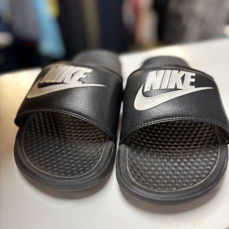 Black Nike Slides