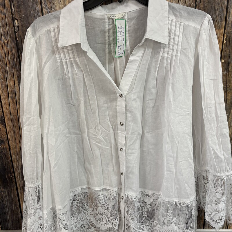 White Lace Cato Top