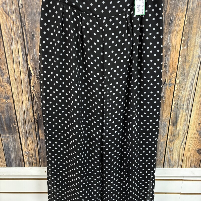 Soft Black Dot Pants, Size: PS