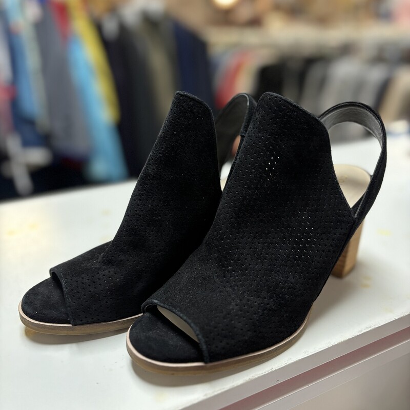 Black & Wooden Sandals