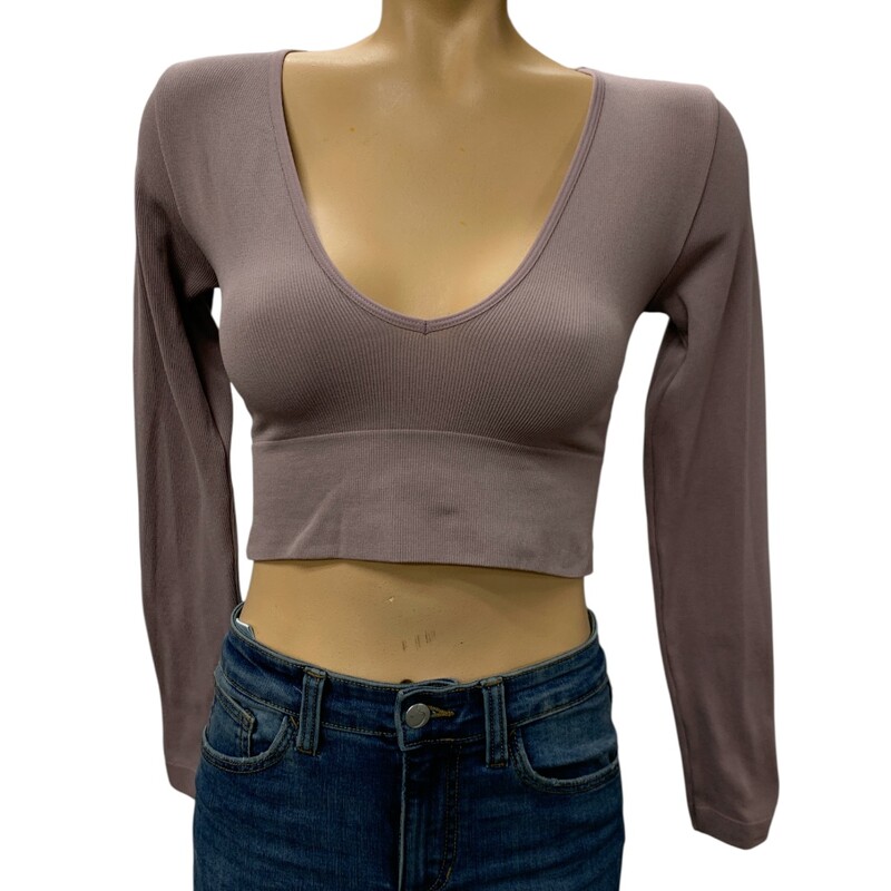 Dynamite Crop, Mauve, Size: S