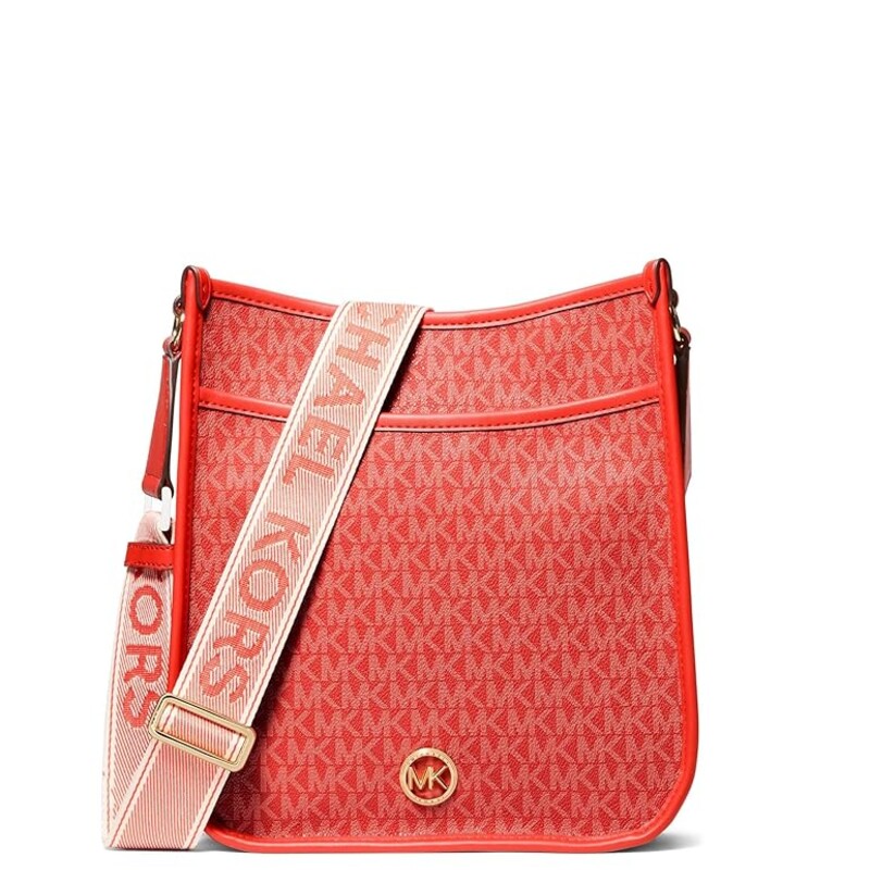 Michael Kors Luisa North South Messenger Crossbody Handbag
Red White Size: 9.5 x 11H