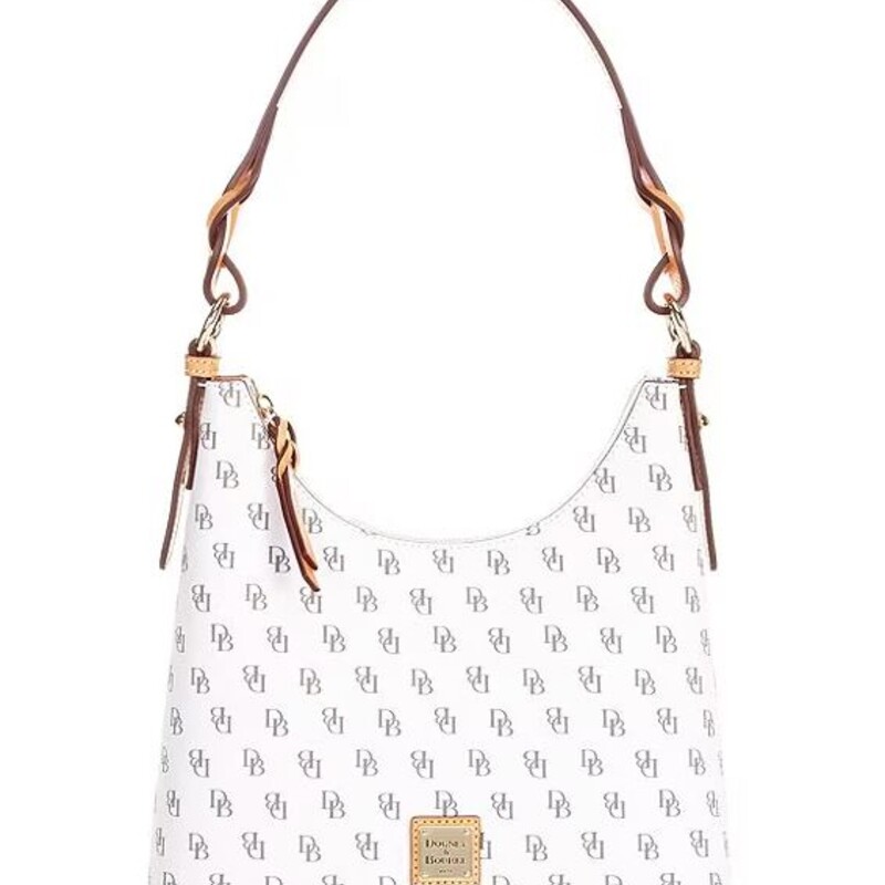 Dooney & Bourke Bryce Logo Handbag
White Tan Gray Size: 8.5 x 12H
Retails: $298