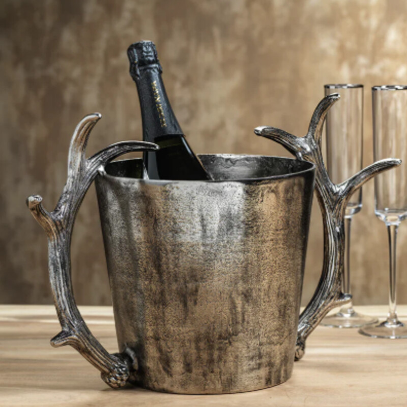 Metal Antler Ice Bucket