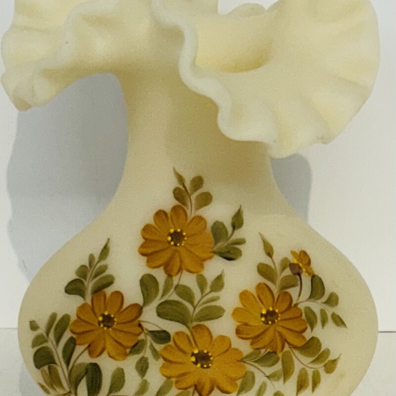 Fenton Satin Glass Floral