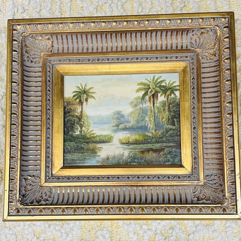 Ornate Palm Trees Oil