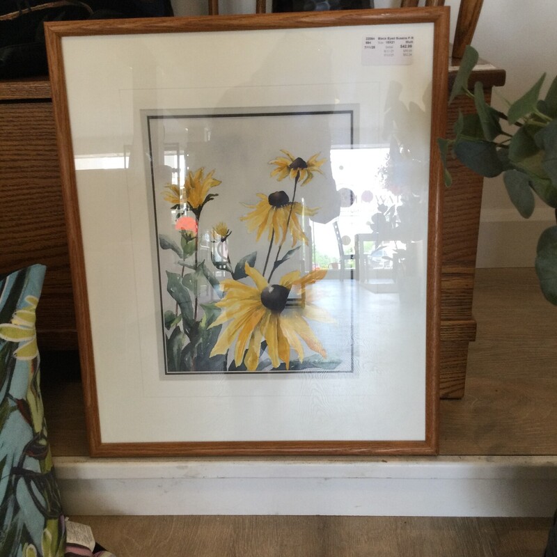 Black Eyed Susans Framed/