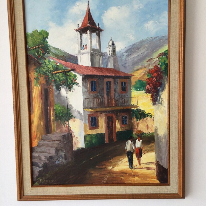 Framed Oil Painting Of Eu
