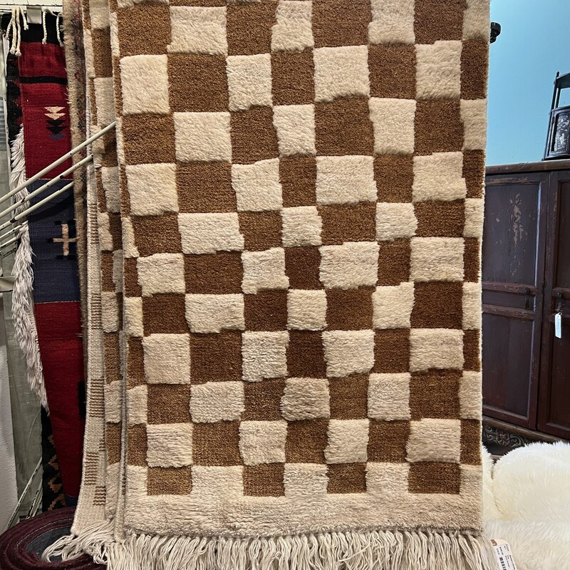 Wool Runner, Tan/crea, Size: 7.9 X 2.8