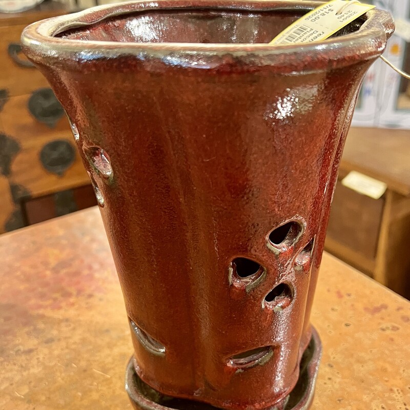 Planter Orchid, Rust, Size: 6x9