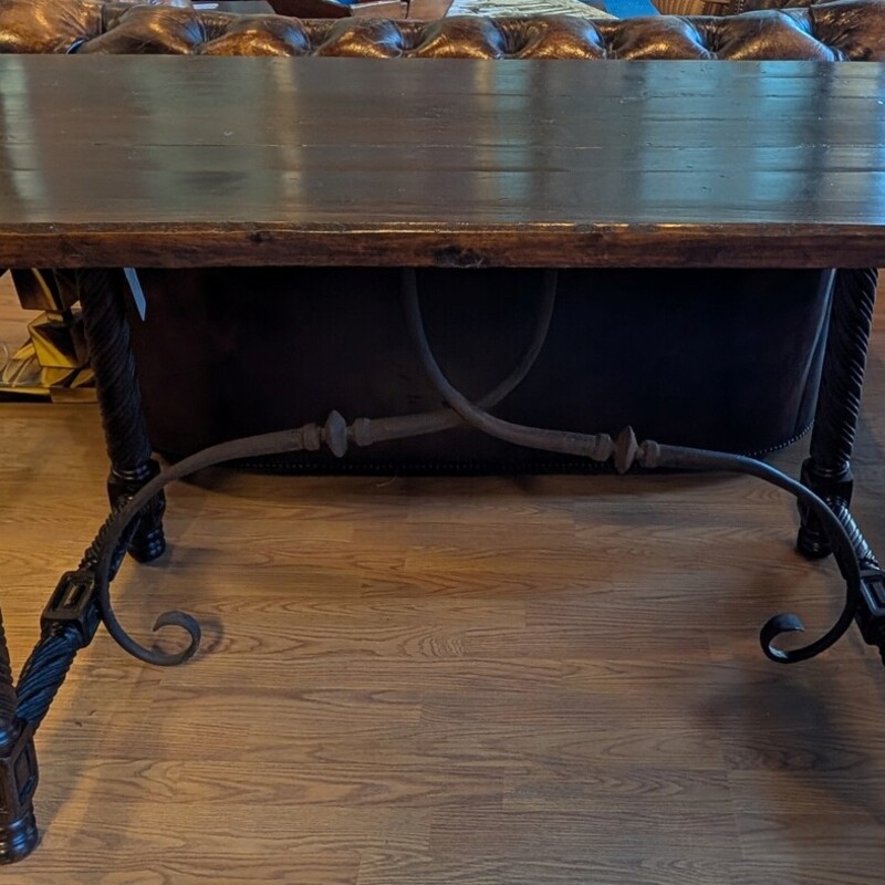 Distressed Wood Sofa