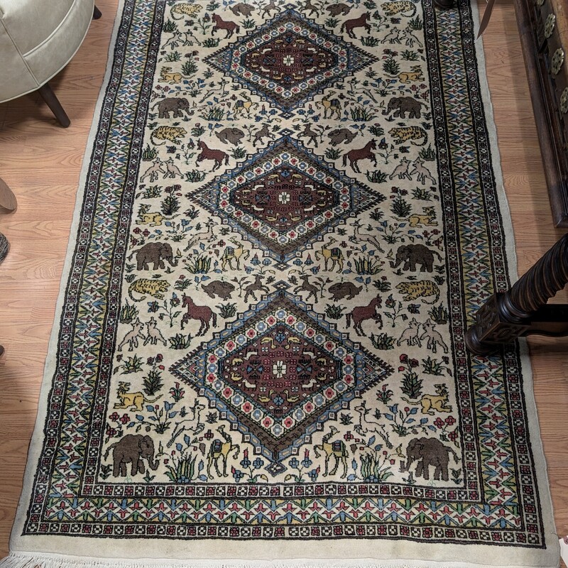 Vintage Indian Wool Rug