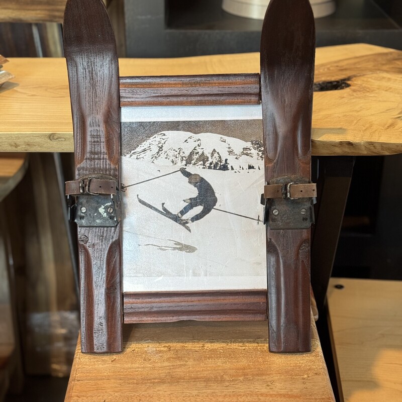 Vintage Skier Ski Frame