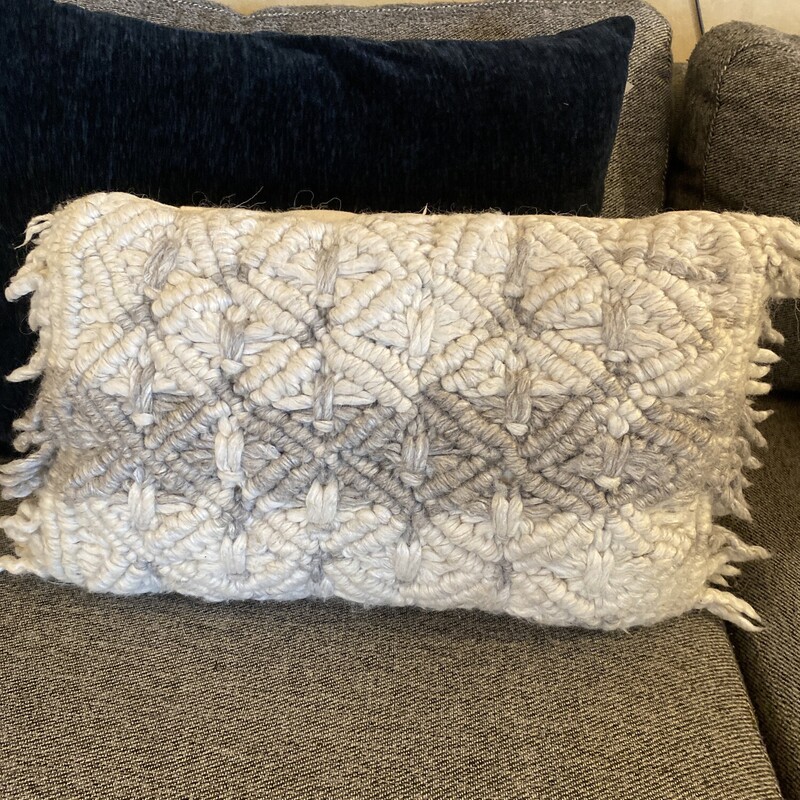 Gray And White Nubby