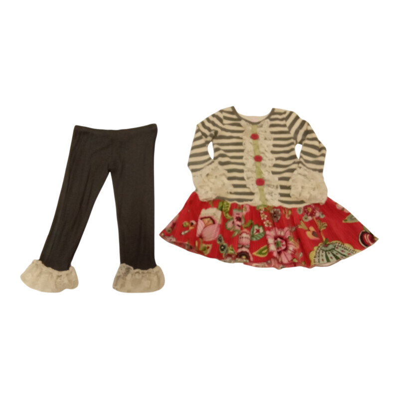 2pc Ls Onesie/Pants: Stri