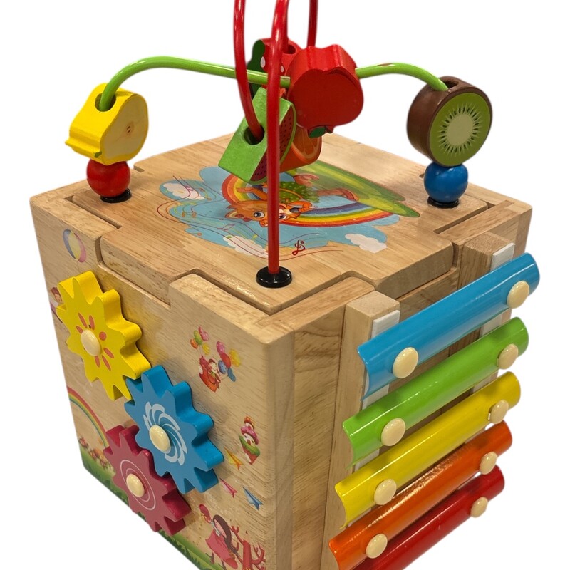 Wooden Activity Cube