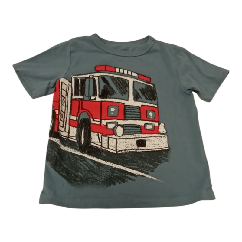 Shirt:Blue/Fire Truck