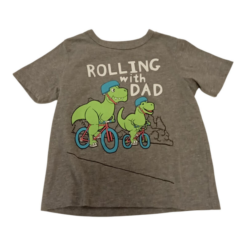 Shirt: Grey/Dinosaur