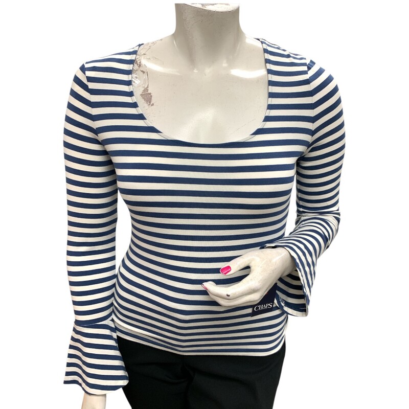 Chaps NWT, Nvy/whit, Size: L