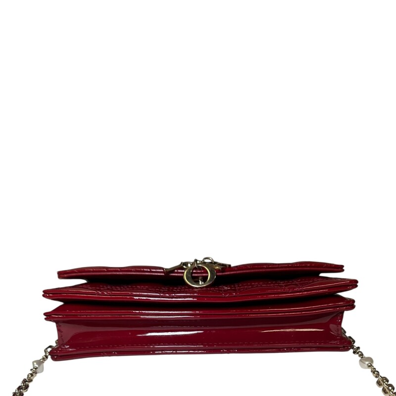 Dior My Dior Top Handle Patent Leather Crossbody<br />
<br />
Serial Code:47MA *0245<br />
<br />
Dimensions:8.5 x 4.5 x 2 inches<br />
<br />
In very good condition. Minor marks on the hardware.<br />
<br />
Comes with the original dust bag and box.
