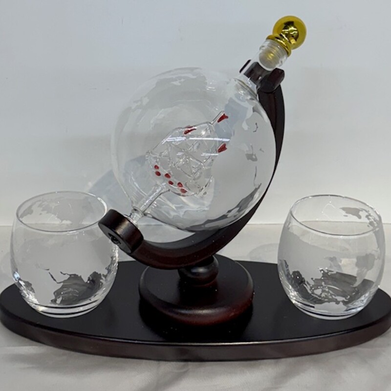 Globe Whiskey Decanter