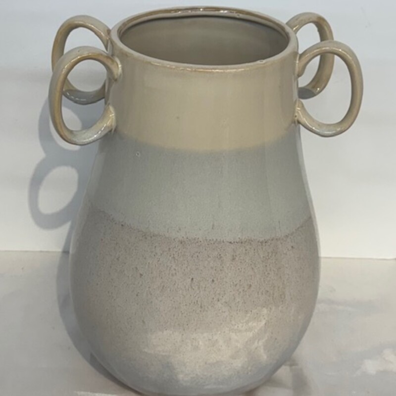 Ceramic W 4 Handles
White Blue
Size: 8.5x12H