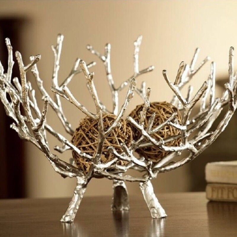 Metal Branch Bowl