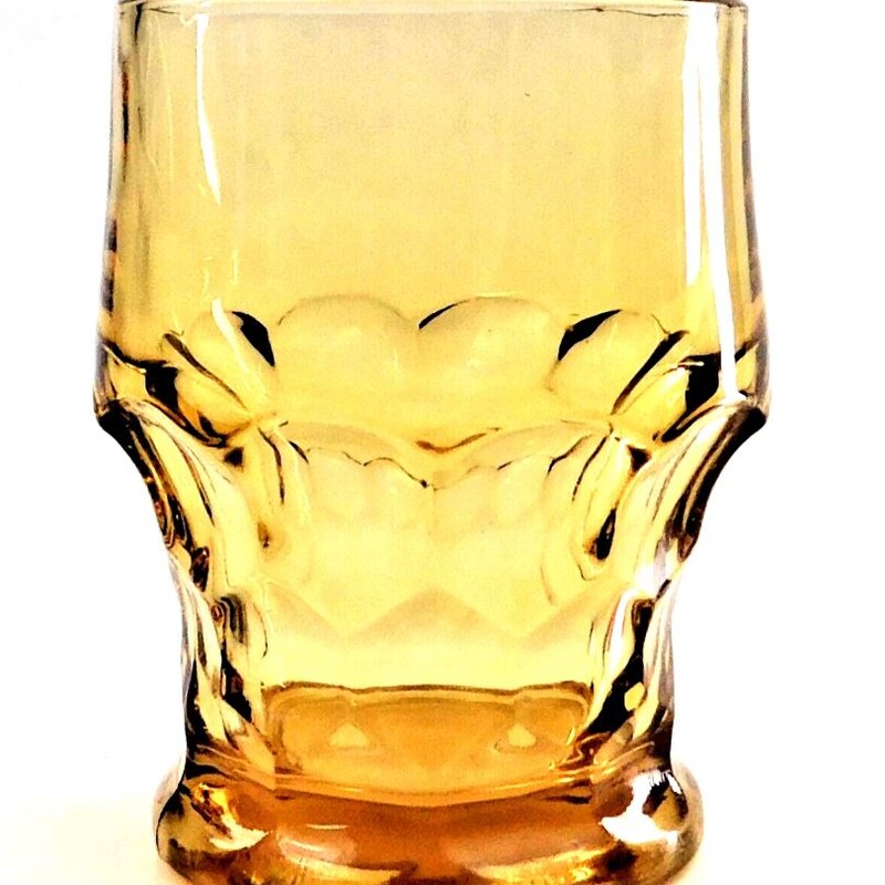 Set of 7 Anchor Hocking Georgian Amber Tumblers
Amber Size: 3 x 4H