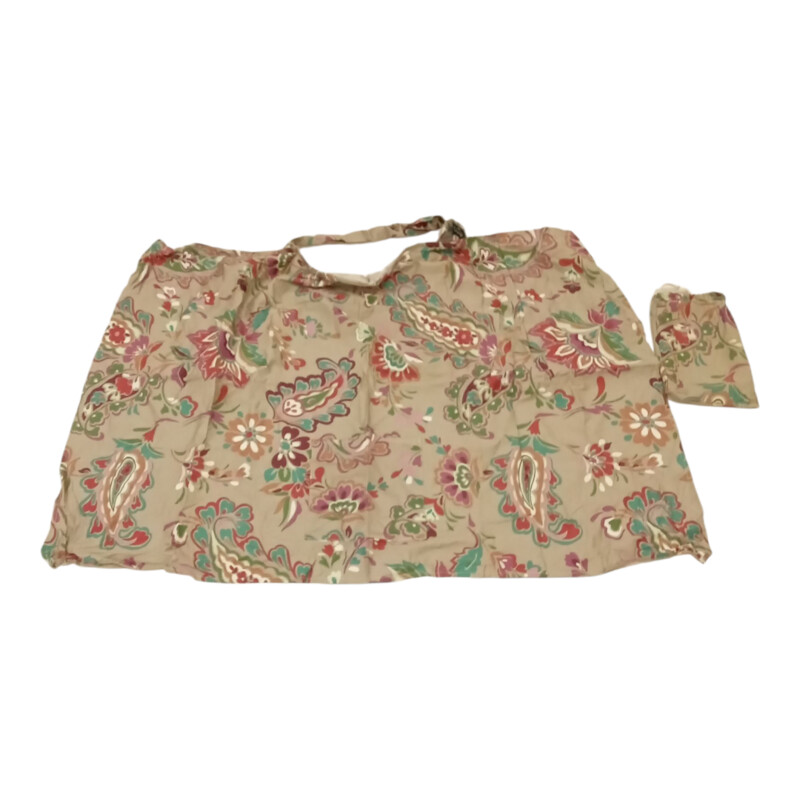 Tan/Flower Nursing Cover