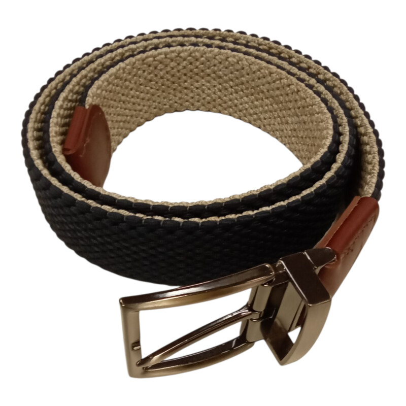 Blue & Beige Reverse Belt