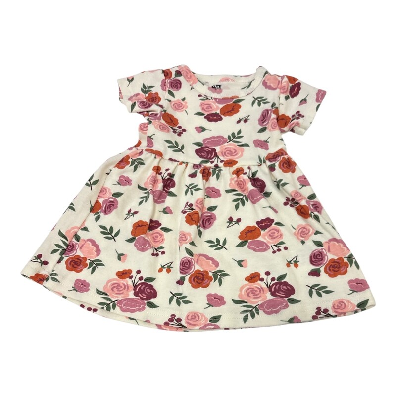 Dress: Flowers/White