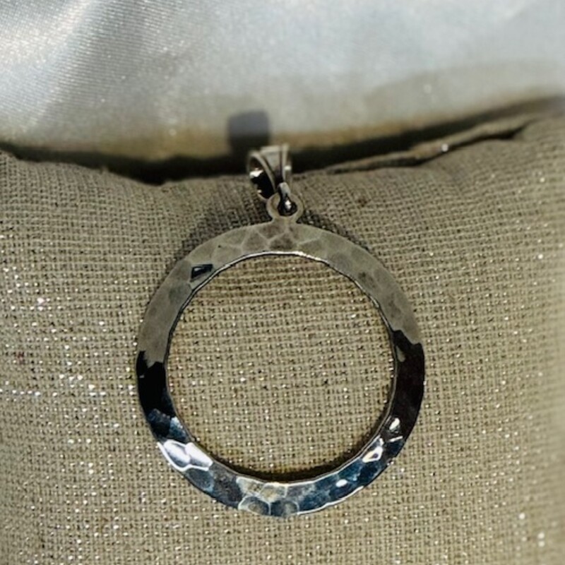 925 Hammered Circle Pend