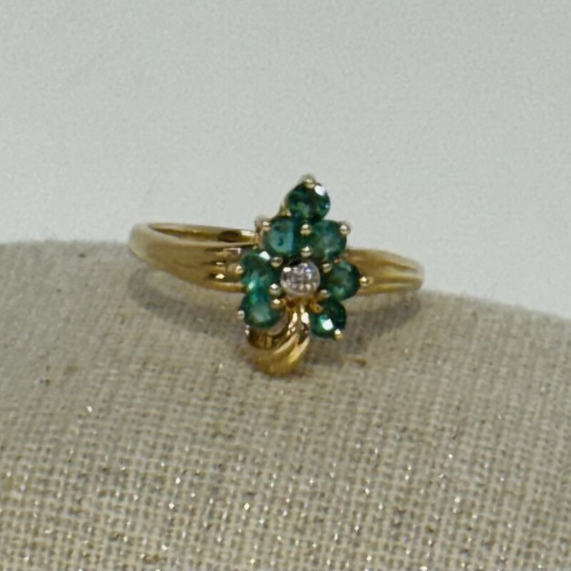 10K Diamond Emerald