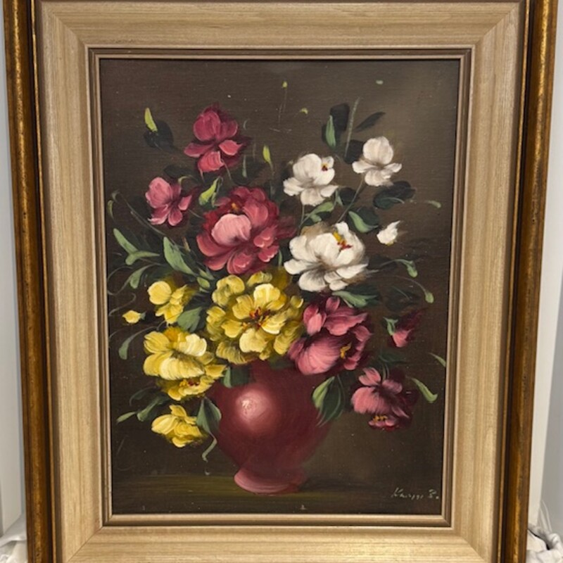 Florals In Vase Oil Paint