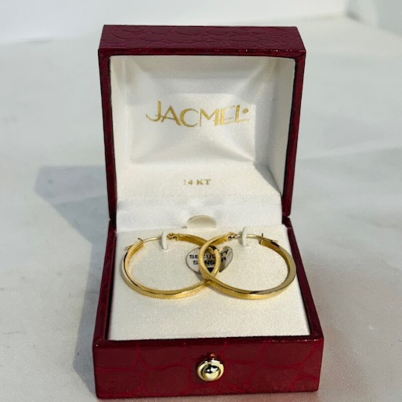 14kt Jacmel Skinny Hoops