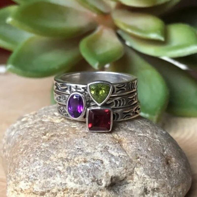 3 Silpada Gemstone Stack